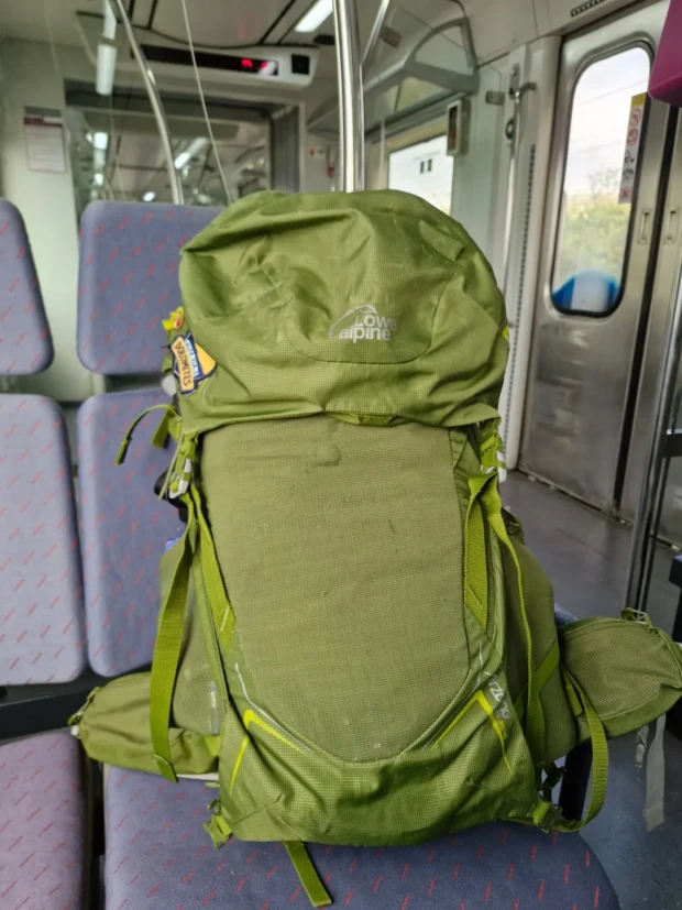 Minha mochila La Madrasta II parecendo um colchão amarrado Foto Marcio Fernandes 2026