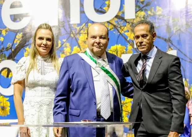 Celina Leão e Ibaneis Rocha e Weligton Moraes