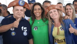 Ibaneis Rocha e Flávia Peres e Celina Leão