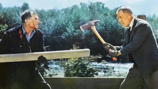 Ernesto Bornine e Lee Marwin no filme o Imperador do Norte