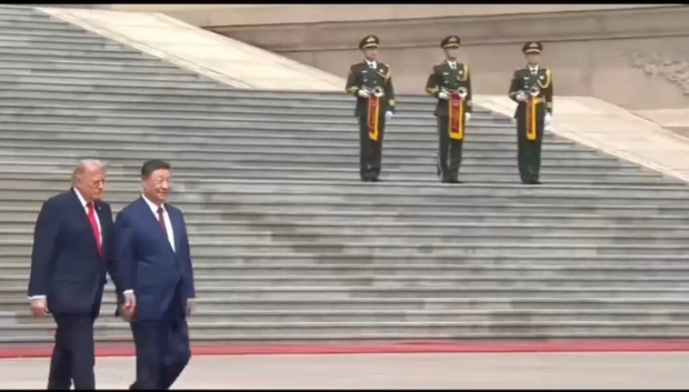 Trump e Xi Jinping Foto na China em 2026 Reprodução