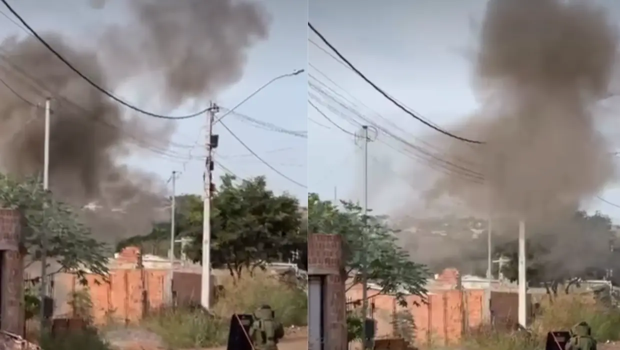 Suspeito de planejar ataques a bancos morre e BOPE explode artefatos em bairro de Goiânia
