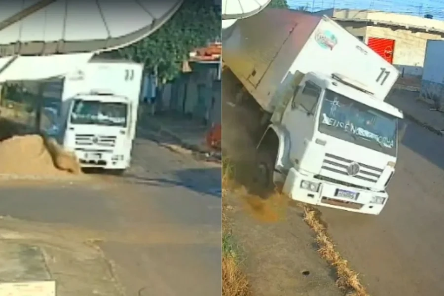 Falhas nos freios de um caminhão causam acidente e mata quatro em bar de Anápolis  