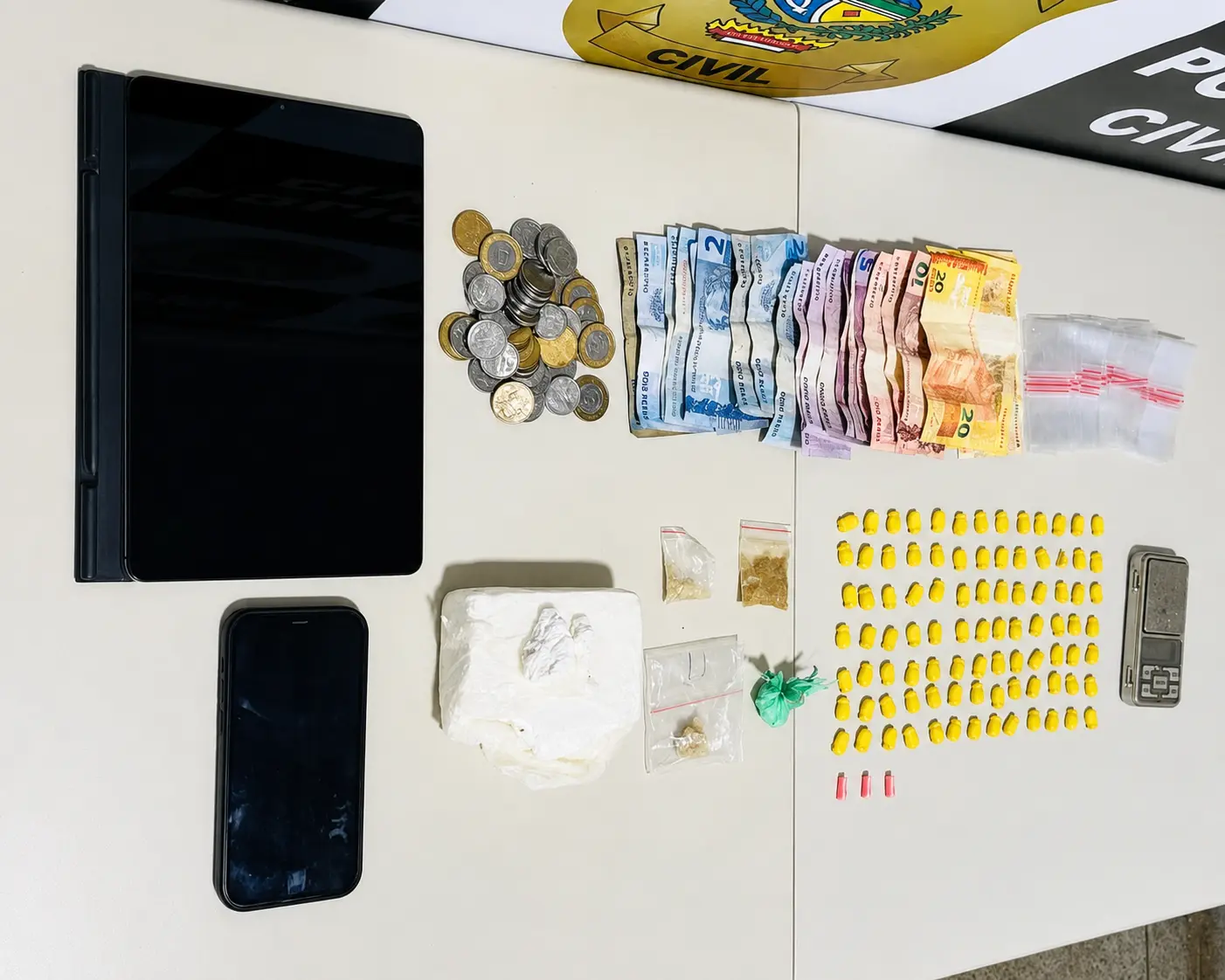 Homem é preso com cocaína e ecstasy durante operação da Polícia Civil em Cidade Ocidental