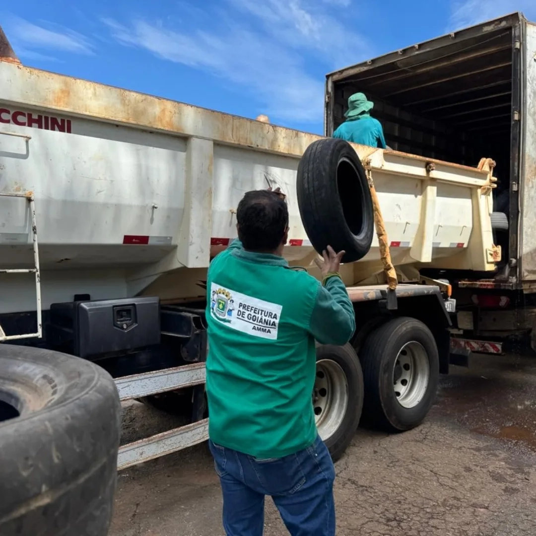 Dia D em Goiânia reforça recolhimento gratuito de pneus inservíveis