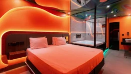 Uma das suítes do iLi Motel. O empreendimento participa do 5° Festival Motel Gastronomia, de 14 de Junho até 14 de Julho.