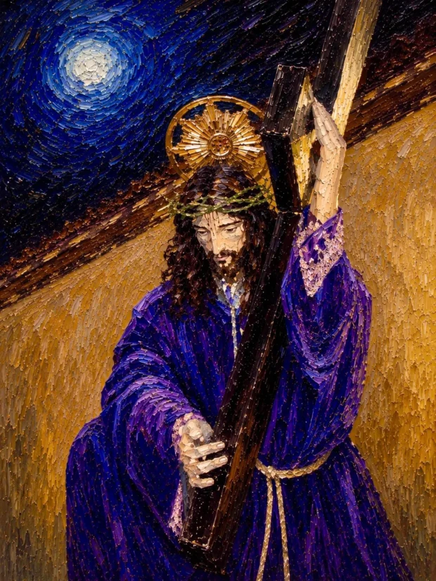 Senhor Bom Jesus dos Passos Foto de Fernando Cupertino transformada por IA