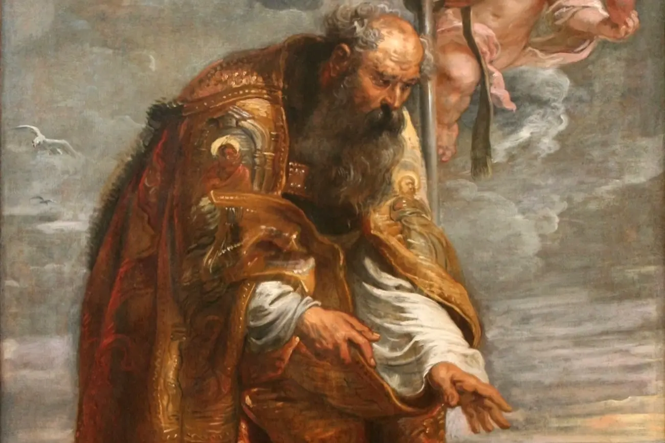 Santo Agostinho e o Mistério da Santíssima Trindade pintura de Peter Paul Rubens de 1638 de 1300 por 867