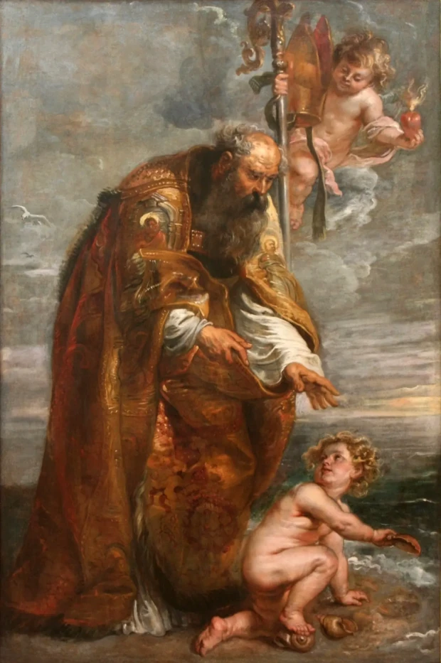 Santo Agostinho e o Mistério da Santíssima Trindade pintura de Peter Paul Rubens de 1638