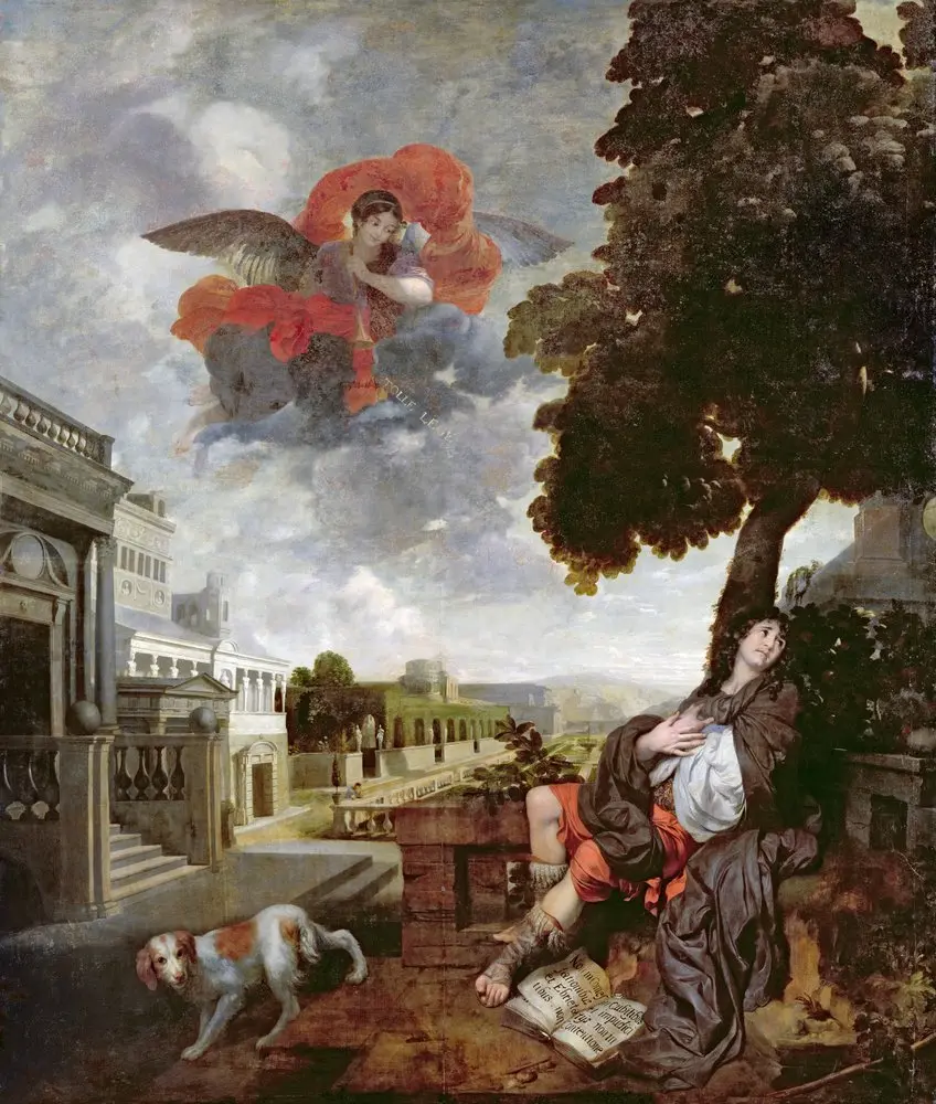Santo Agostinho conversão pintura de Gerard de Lairesse