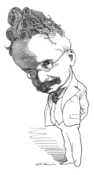 Walter Benjamin caricatura