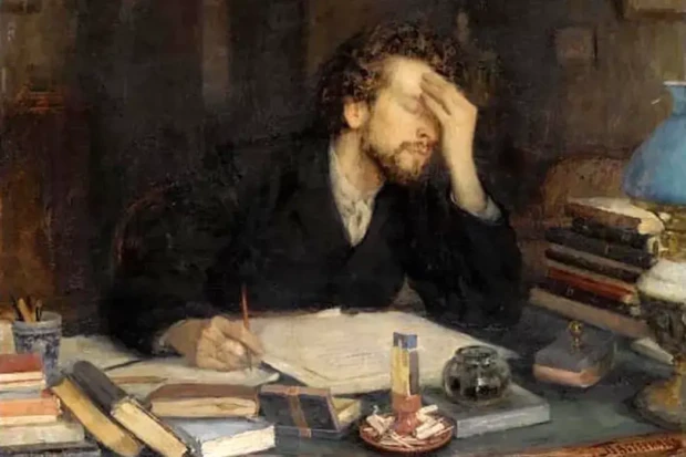Leonid Pasternak pintura A paixão da criação