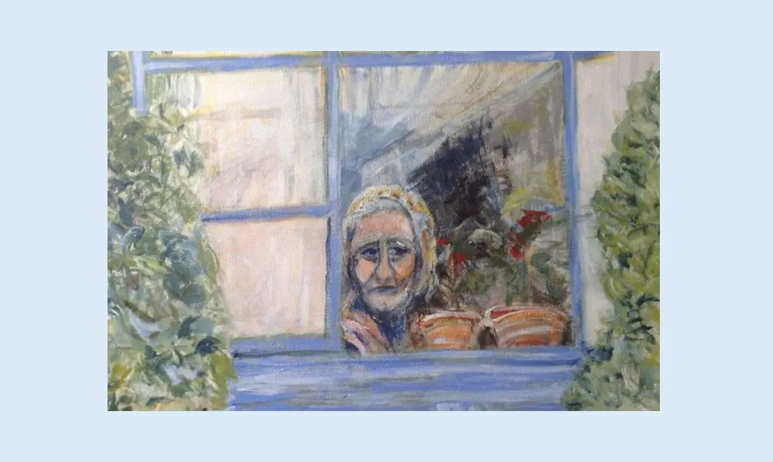 pintura sobre velhice por Graça Craidy 0k2