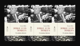 Borges capa tripla de livro de Lucas Adur