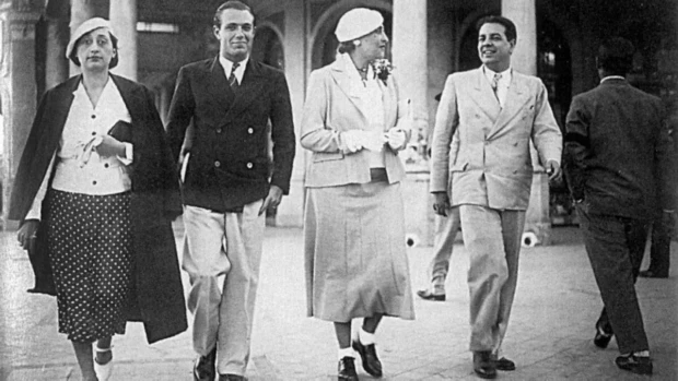 Josefina Dorado e Bioy Casares e Victoria Ocampo e Jorge Luis Borges