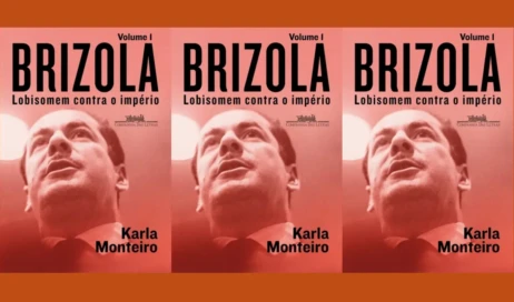 Brizola capa de livro três fotos 1