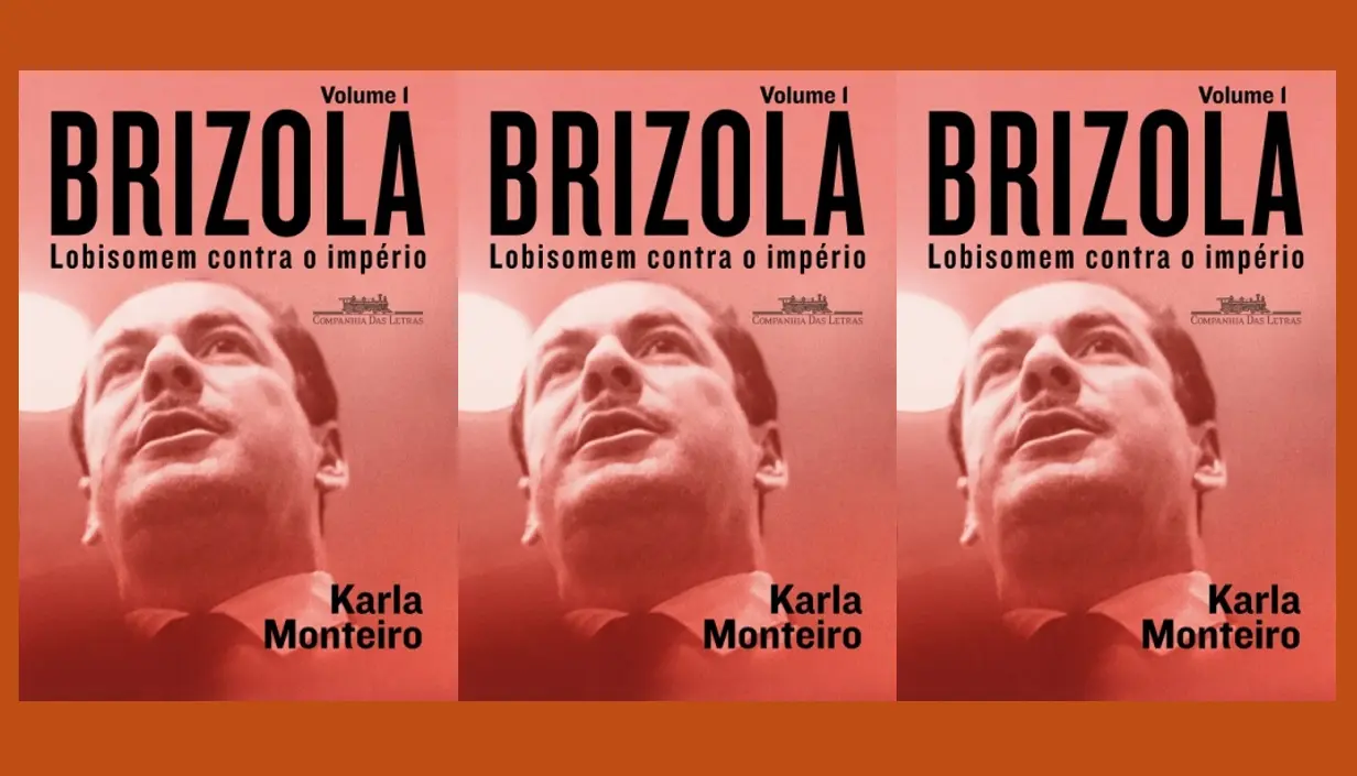 Brizola capa de livro três fotos 1
