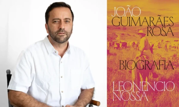 Leonencio Nossa e capa da biografia de G Rosa fotos Divulgação e Gustavo Alcântaraok4