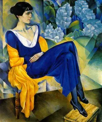 Anna Akhmátova por Modicliani 1