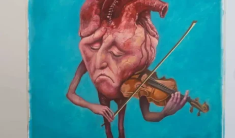 Coração tocanndo violino 867