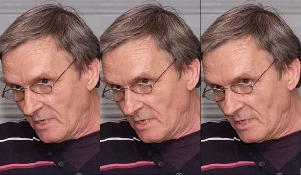 Serguei Biriukov três fotos 