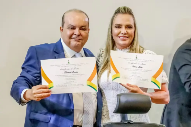 Celina Leão e Ibaneis Rocha foto Divulgação