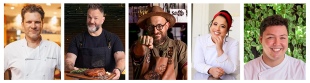 Os chefes Carlos Bertolazzi, Jimmy Ogro, Marco Livi, Rayssa Lopes e Júnior Marinho comandarão as aulas-shows na 2ª edição do Festival “Circuito X”.