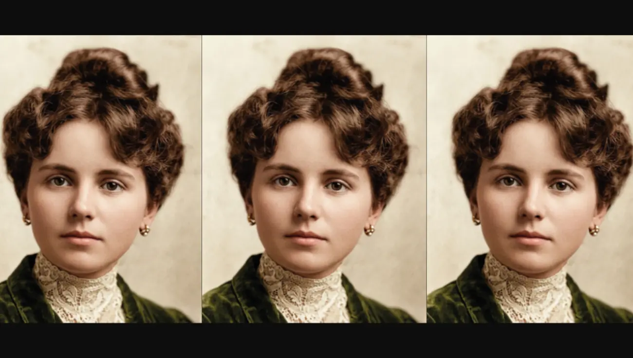 Eurídice Natal e Silva três fotos Foto Acervo da família 1300 por 735