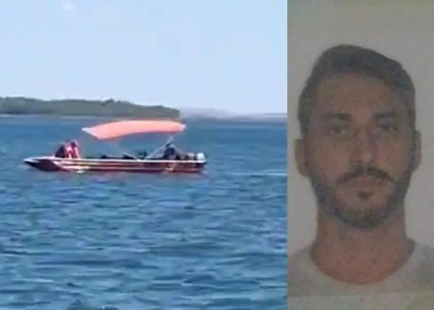 Bombeiros encontram corpo de homem que caiu de barco com o filho de 4 anos no Lago das Brisas, em Buriti Alegre