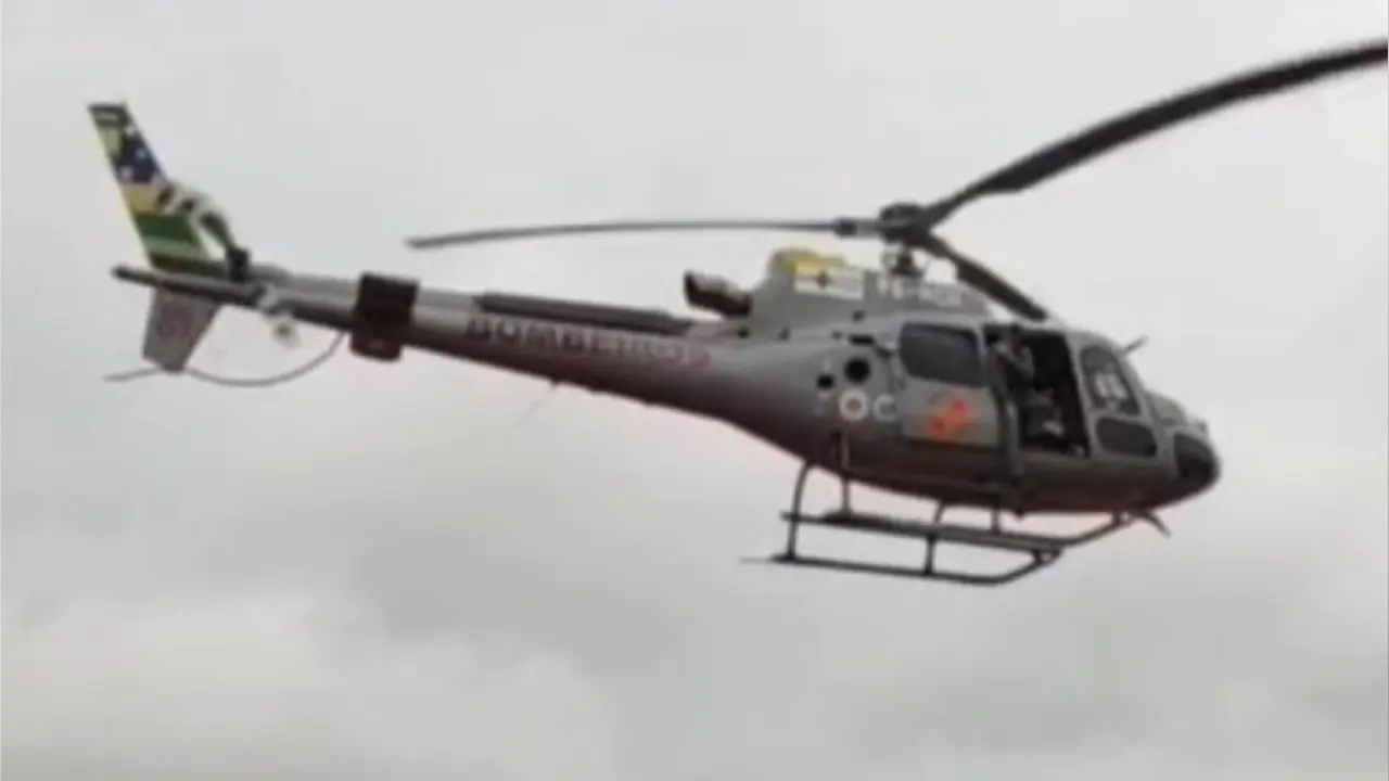 VÍDEO: Homem fica em estado grave após moto bater contra muro e é resgatado de helicóptero em Goiânia