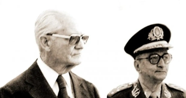 Ernesto Geisel e Sylvio Frota foto Reprodução