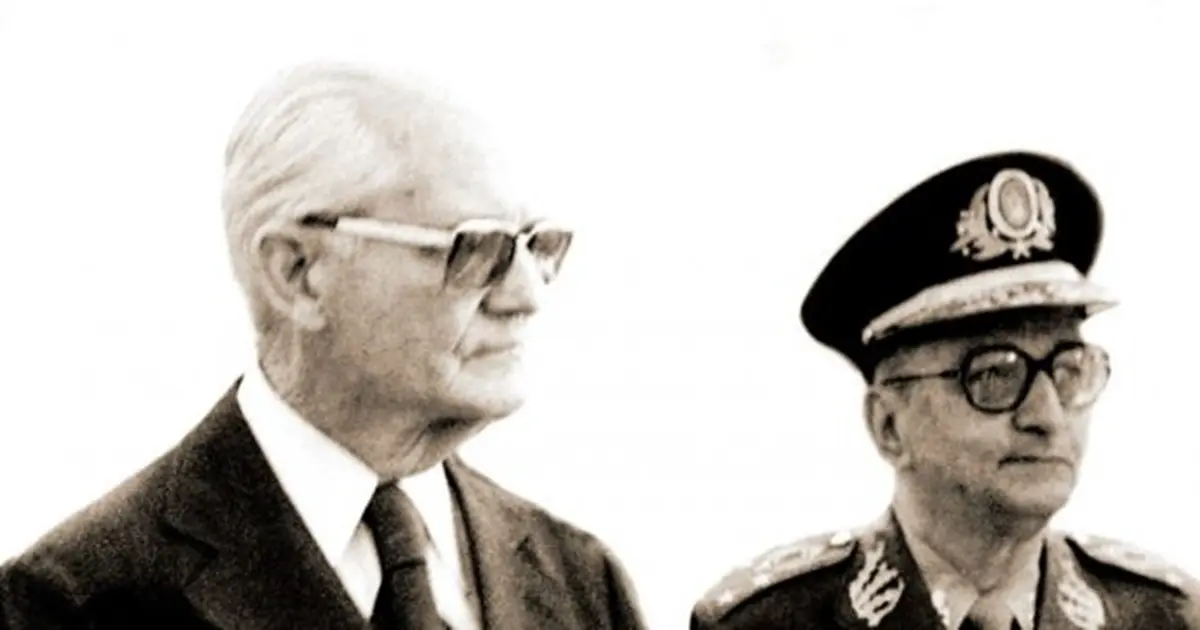 Ernesto Geisel e Sylvio Frota foto Reprodução
