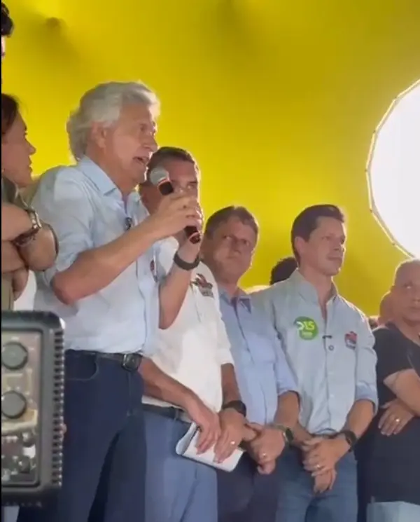 Caiado diz que “bandido muda de profissão ou muda de Goiás” e reforça apoio a Flávio