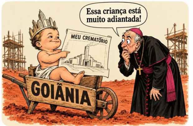 Em todo país a imprensa criticou a ideia de um crematório na nova capital de Goiás